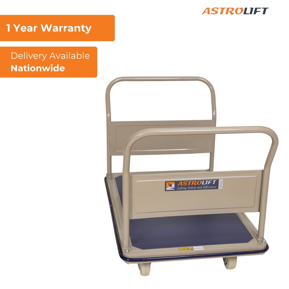 Buy Vinyl Deck Platform Trolley in Trolley from Astrolift NZ